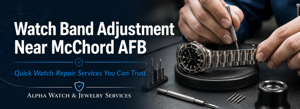 Watch Band Adjustment Near McChord AFB